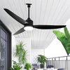 WOMO 52 inch Black Outdoor Ceiling Fan Lamp - WM5285 thumbnail
