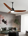 WOMO 52 inch Black Outdoor Ceiling Fan Lamp - WM5285 thumbnail