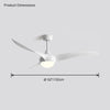 WOMO 3 Wave Blade Ceiling Fan Lamp-WM5016 thumbnail