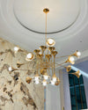 WOMO Gold Trumpet Art Deco Chandelier-WM2614 thumbnail