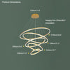 WOMO Tiered Ring LED Chandelier-WM2159 thumbnail