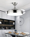 WOMO Black Retractable Ceiling Fan Lamp-WM5059 thumbnail