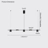 WOMO 6 Light Linear Chandelier-WM2048 thumbnail