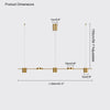 WOMO 6 Light Linear Chandelier-WM2048 thumbnail