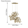 WOMO Argent/Gold Cloud Multi Pendant Chandelier-WM2042 thumbnail