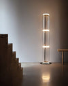 WOMO Glass Column Torchiere Floor Lamp-WM7018 thumbnail