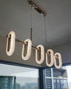 WOMO Rose Gold Long Oval Chandelier-WM2402 thumbnail