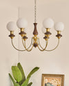 WOMO Swoop Arm Globe Chandelier-WM2378 thumbnail
