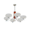 WOMO Swoop Arm Milk Glass Chandelier-WM2302 thumbnail
