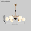 WOMO Frosted Glass Globe Chandelier-WM2304 thumbnail