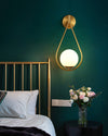 WOMO Glass Globe Tear Drop Wall Sconce-WM6022 thumbnail