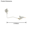 WOMO Articulating Swivel Double Arm Wall Sconce-WM6024 thumbnail