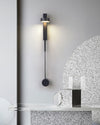 WOMO Adjustable Black/Gold Pendulum Wall Sconce-WM6029 thumbnail