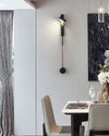 WOMO Adjustable Black/Gold Pendulum Wall Sconce-WM6029 thumbnail