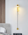 WOMO Adjustable Black/Gold Pendulum Wall Sconce-WM6029 thumbnail