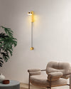 WOMO Adjustable Black/Gold Pendulum Wall Sconce-WM6029 thumbnail