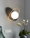 WOMO Frosted Glass Oval Accent Wall Sconce-WM6064 thumbnail