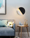 WOMO Adjustable Black & White Round Disc Wall Lamps-WM6071 thumbnail