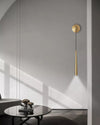 WOMO Dimmable Hanging Cone Brass Wall Sconce-WM6093 thumbnail