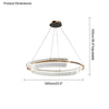WOMO Gold Circular Led Chandelier-WM2165 thumbnail