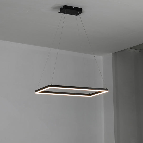 WOMO Tiered Rectangular LED Chandelier-WM2120