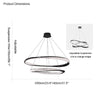 WOMO Möbius Circular LED Chandelier-WM2128 thumbnail