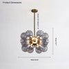 WOMO 18 Bubbles Glass Chandelier-WM2051 thumbnail