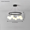 WOMO Cherry Glass Globe Chandelier-WM2318 thumbnail