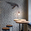 WOMO White/Black Bird Wall Sconce-WM6113 thumbnail