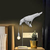 WOMO White/Black Bird Wall Sconce-WM6113 thumbnail