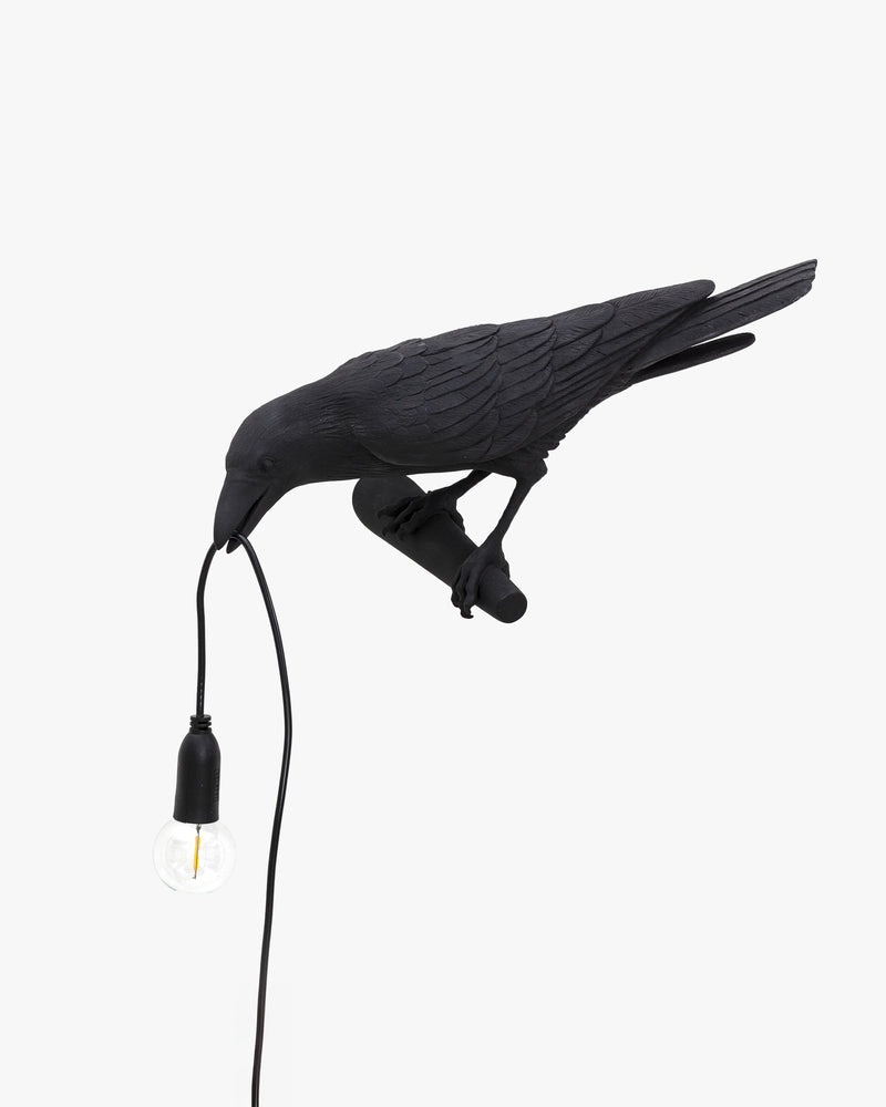 WOMO White/Black Bird Wall Sconce-WM6113