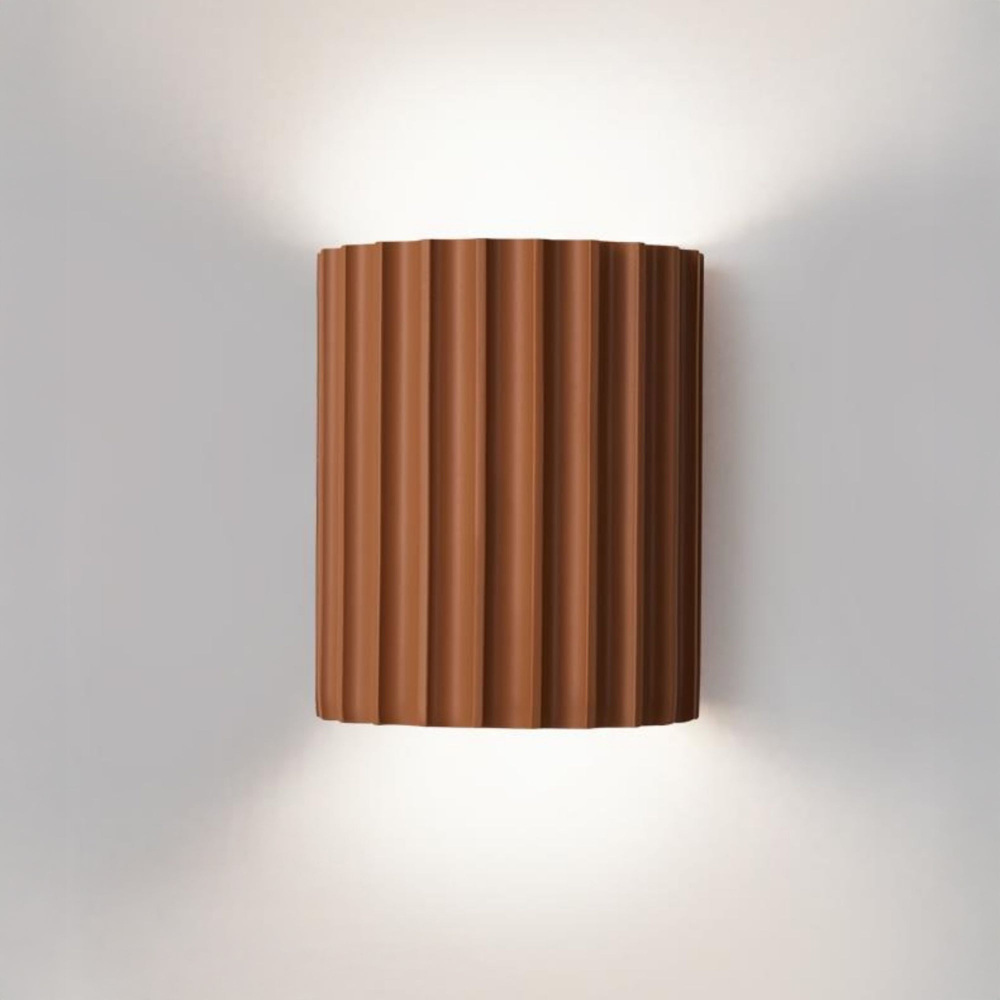 WOMO Half Cylinder Fluted Wall Sconce-WM6137