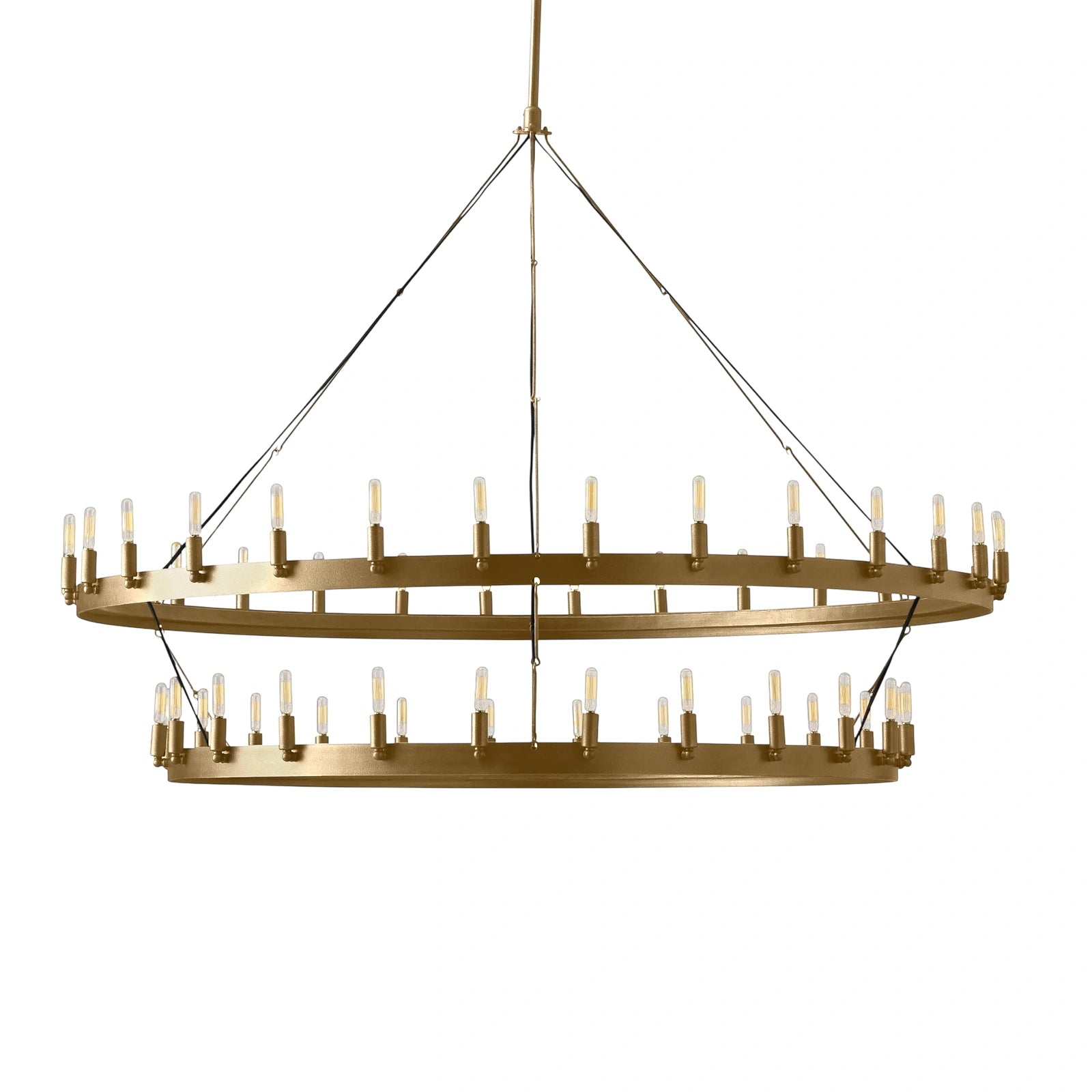 WOMO Vintage Filament Tubular Candle Tiered Chandelier - Camino