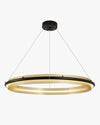 WOMO Black and Gold Ring LED Chandelier-WM2119a thumbnail