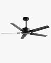 WOMO Industrial Metal Black Ceiling Fan-WM5217b thumbnail