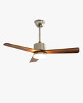 WOMO Silver and Walnut Ceiling Fan Lamp - WM5149