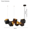 WOMO Long Steel Sculptural Chandelier-WM2076 thumbnail