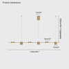 WOMO 6 Light Linear Chandelier-WM2048 thumbnail