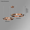 WOMO Black/Gold Ring Led Chandelier-WM2009 thumbnail