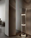 WOMO Glass Column Torchiere Floor Lamp-WM7018 thumbnail