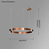 WOMO Black/Gold Ring Led Chandelier-WM2009 thumbnail