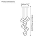 WOMO Ice Cube Textured Glass Chandelier-WM2150 thumbnail