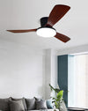 WOMO 3 Wood Blade Low Profile Ceiling Fan Lamp-WM5058 thumbnail