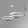 WOMO Black/Gold Ring Led Chandelier-WM2009 thumbnail