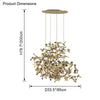 WOMO Argent/Gold Cloud Multi Pendant Chandelier-WM2042 thumbnail