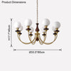 WOMO Swoop Arm Globe Chandelier-WM2378 thumbnail