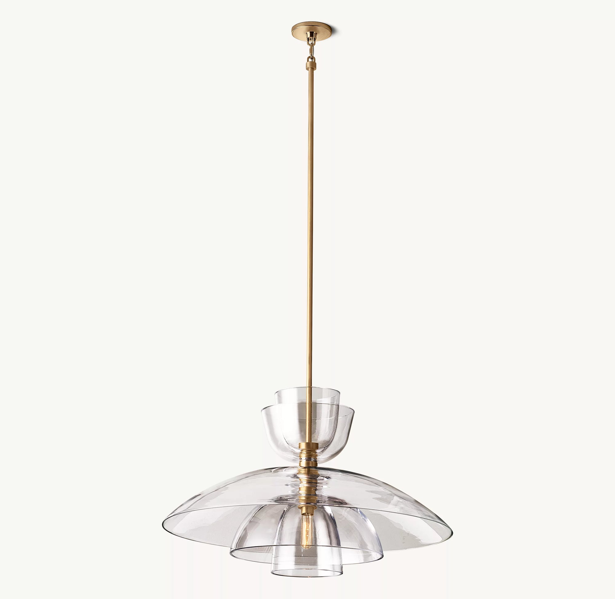 WOMO Clear Glass Cloche Pendant Light - Blom