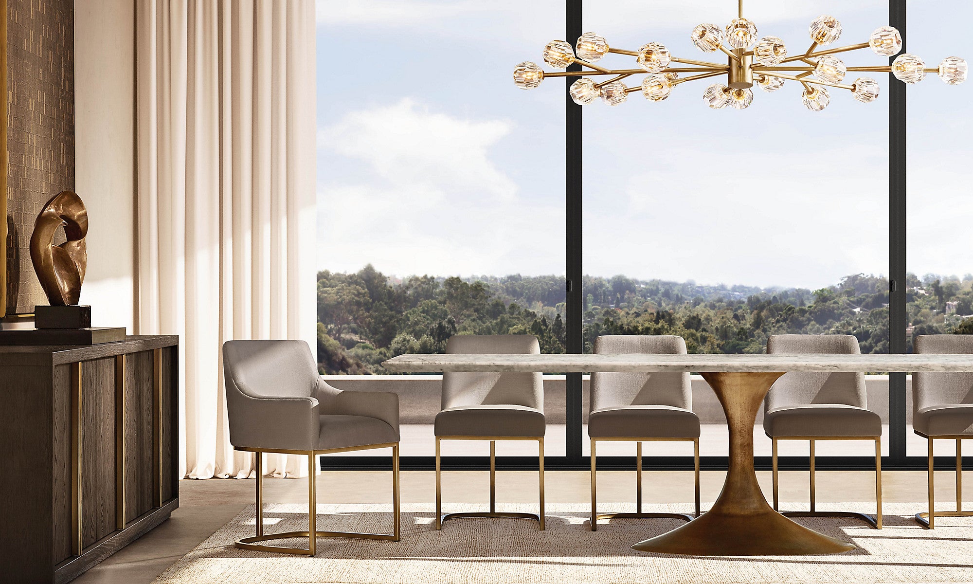 WOMO Crystal Arm Chandelier – Boule