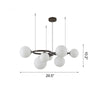 WOMO Colored Glass Ball Chandelier-WM2253 thumbnail
