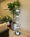 WOMO Glass Column Torchiere Floor Lamp-WM7018 thumbnail